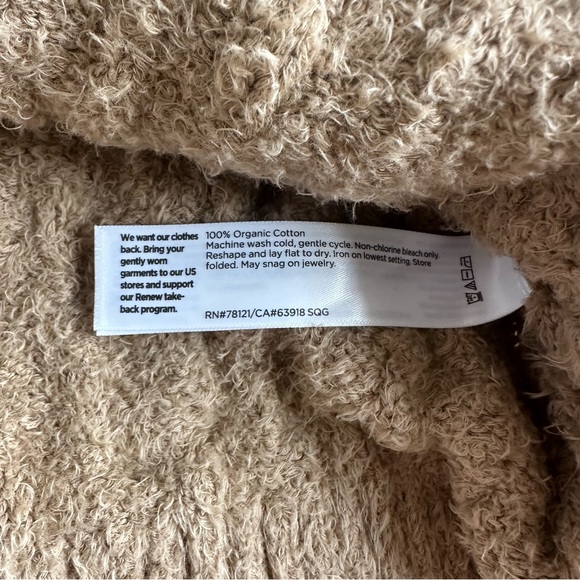 Eileen Fisher Sweater 100% Cotton Tan XXS | Spring layer, minimalist, capsule - Picture 5 of 9